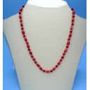 Red Coral bead necklace
